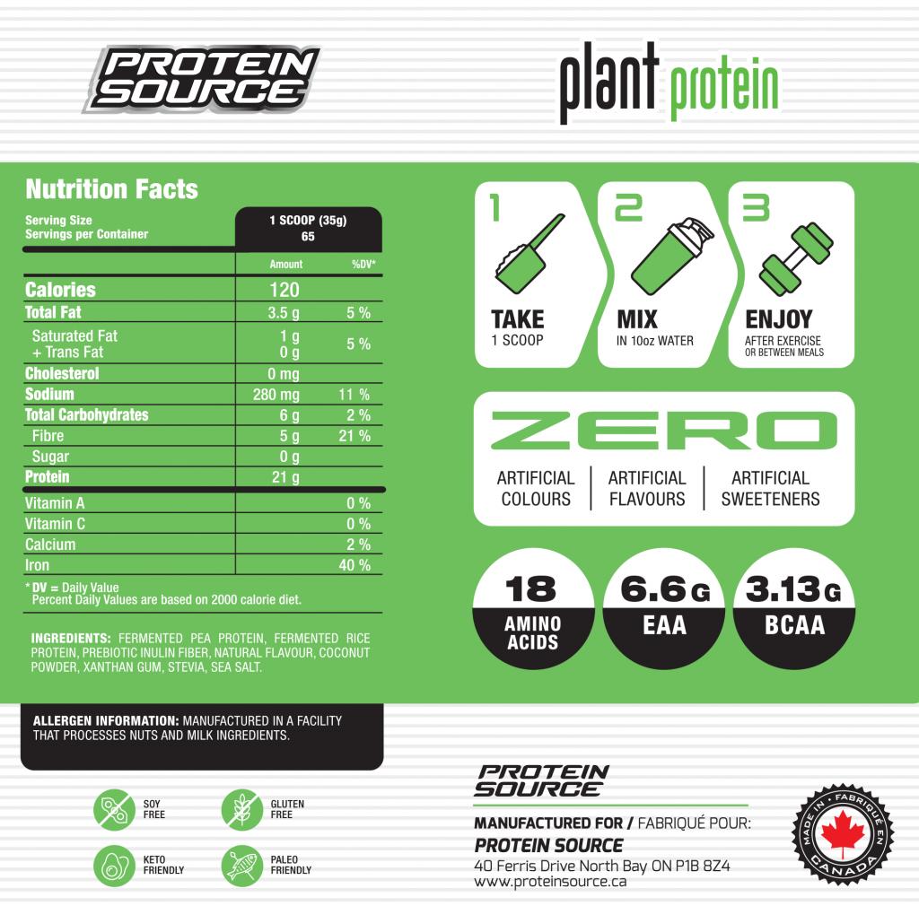 Protéine végétalienne à base de plantes (5 lb)