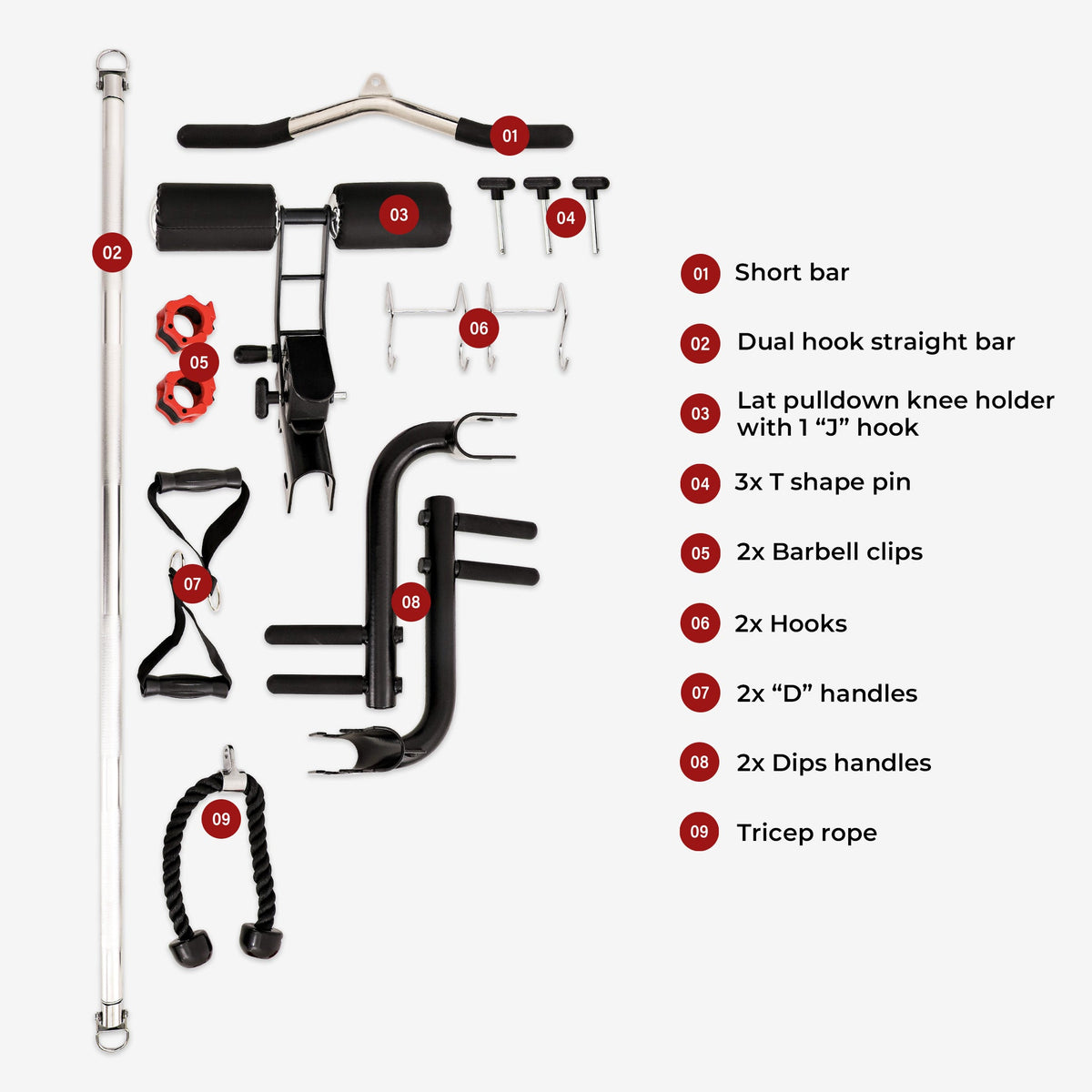Altas Strength Multi-Function Smith Machine Black And Red 2000IB Workout Light Commercial Fitness Equipment AL-3000Y