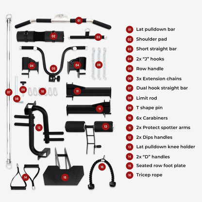 Combo—Smith Machine AL-3058G+Bench+Accessories