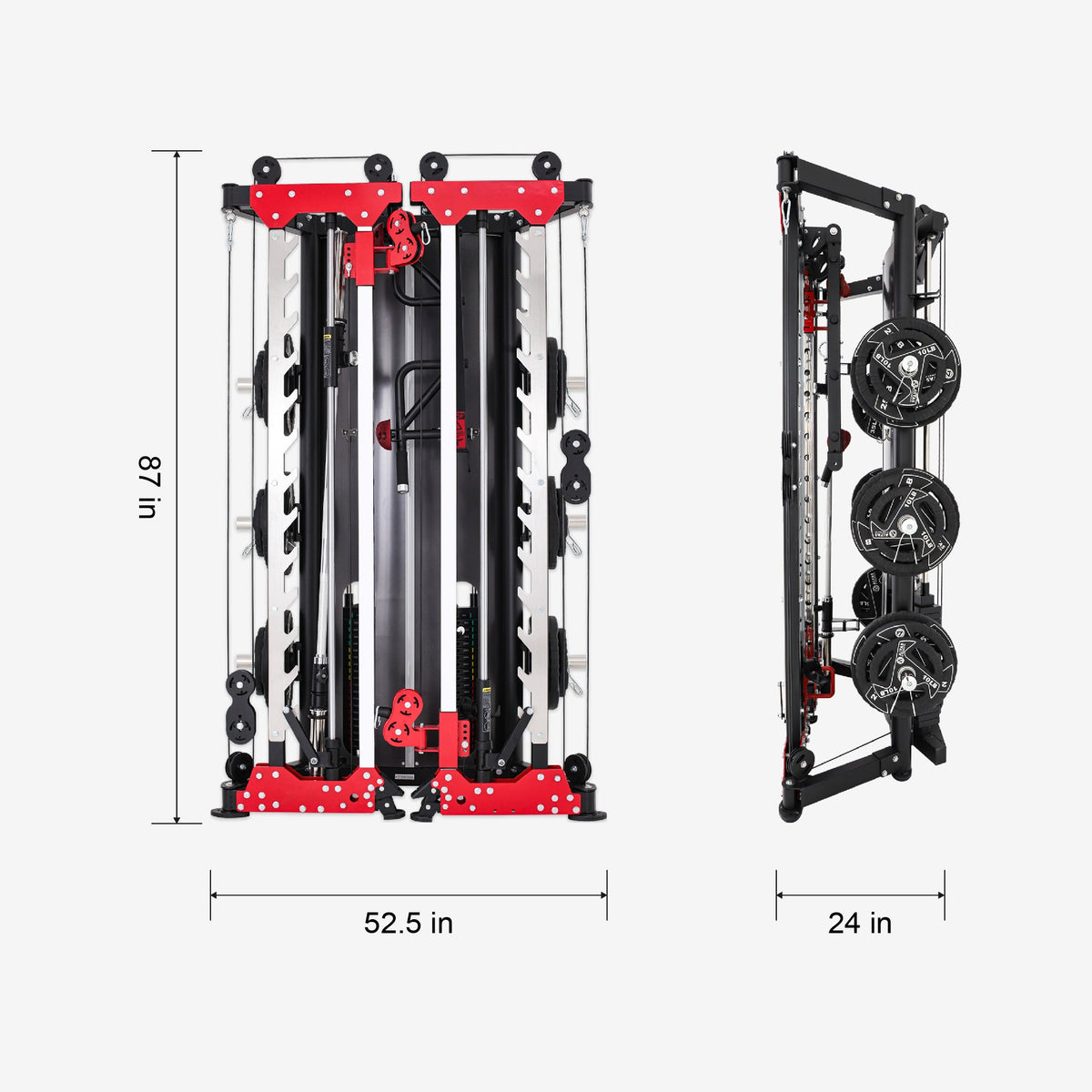 Cambo— Folding Smith Machine AL-3107+Bench+Accessories