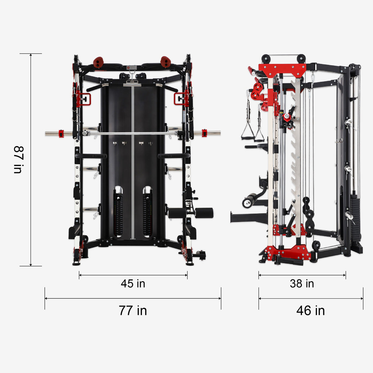 Cambo— Folding Smith Machine AL-3107+Bench+Accessories