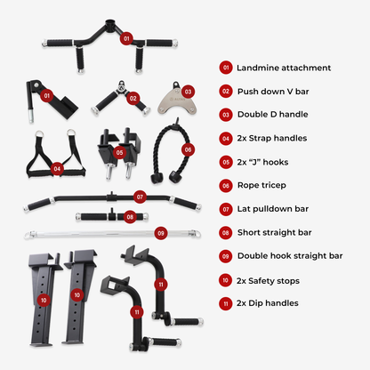 Combo—Smith Machine AL-3136+Bench+Accessories