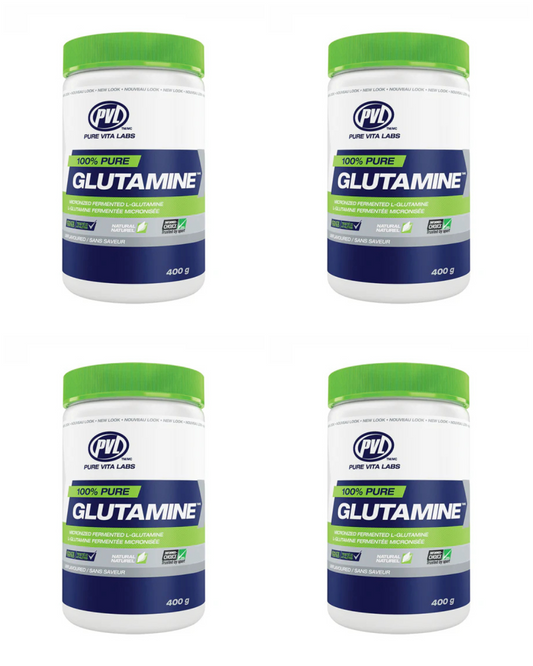 4 x PVL Glutamine, (400g)