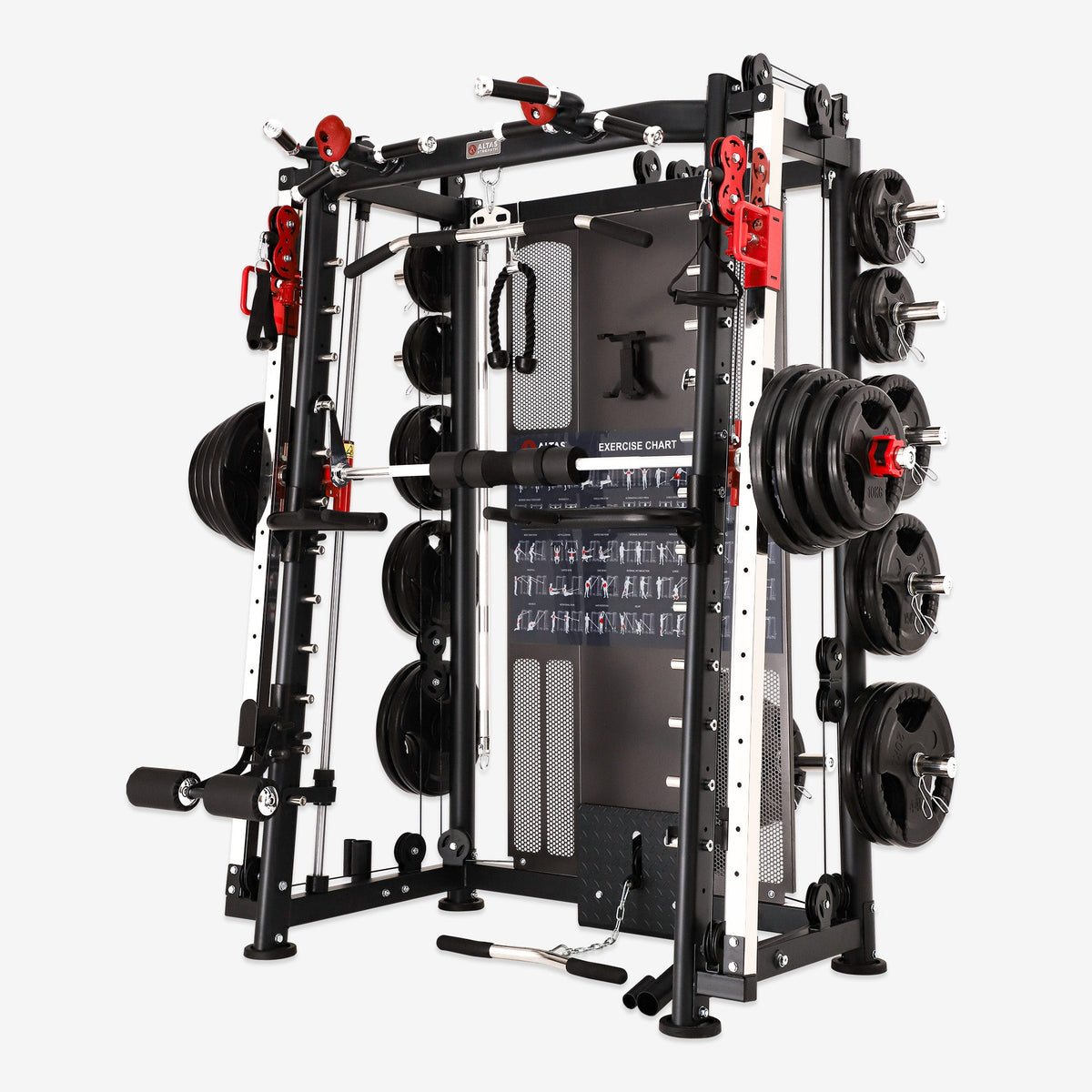 Cambo—Multi-Function Smith Machine 2000LB AL-3000Y+Bench+Accessories