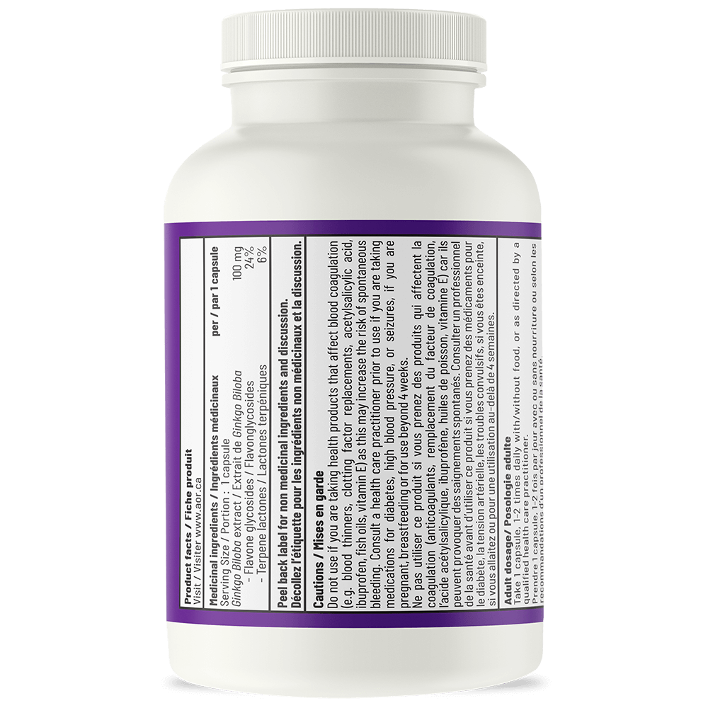 AOR Ginkgo Biloba 90 Veggie Caps