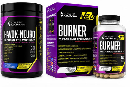 Havok Neuro + Burner Shred Stack Cut Fat, Boost Energy, Stay Focused