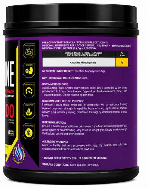 Creatine Monohydrate 100 Servings 500gr
