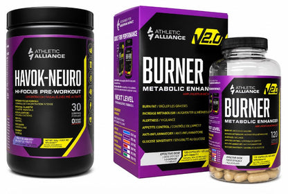 Havok Neuro + Burner Shred Stack Cut Fat, Boost Energy, Stay Focused