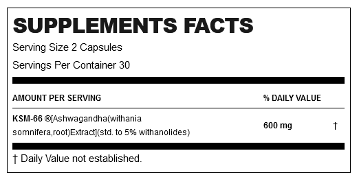 Allmax KSM-66 Ashwagandha, (60 cápsulas) 