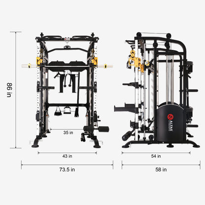 Cambo—Strength Smith Machine AL-M810 +Bench+Accessories