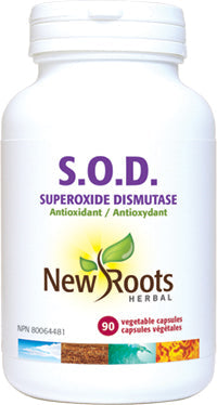 New Roots Herbal S.O.D. Superoxide Dismutase Antioxidant (90 Veg Caps)