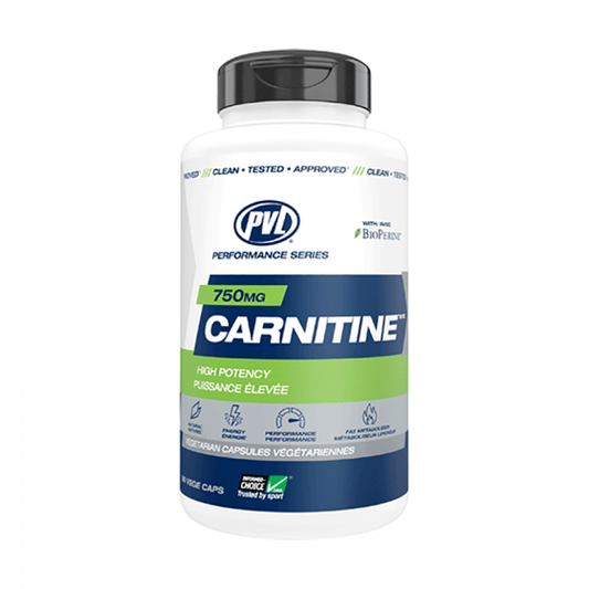 PVL Carnitine 750 mg, (90 gélules végétales)