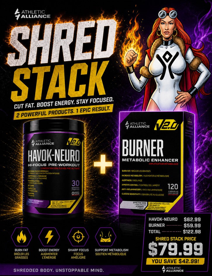 Havok Neuro + Burner Shred Stack Cut Fat, Boost Energy, Stay Focused