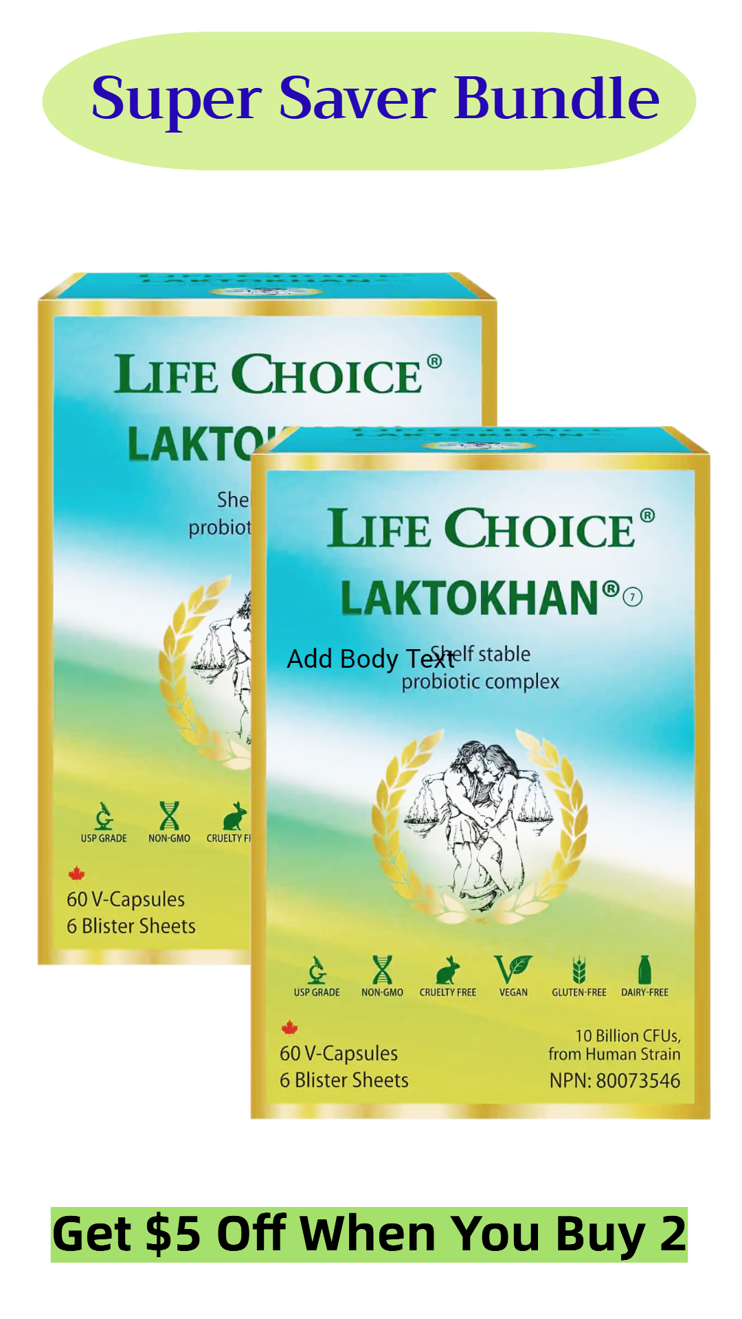 Life Choice Laktokhan Probiotic Complex