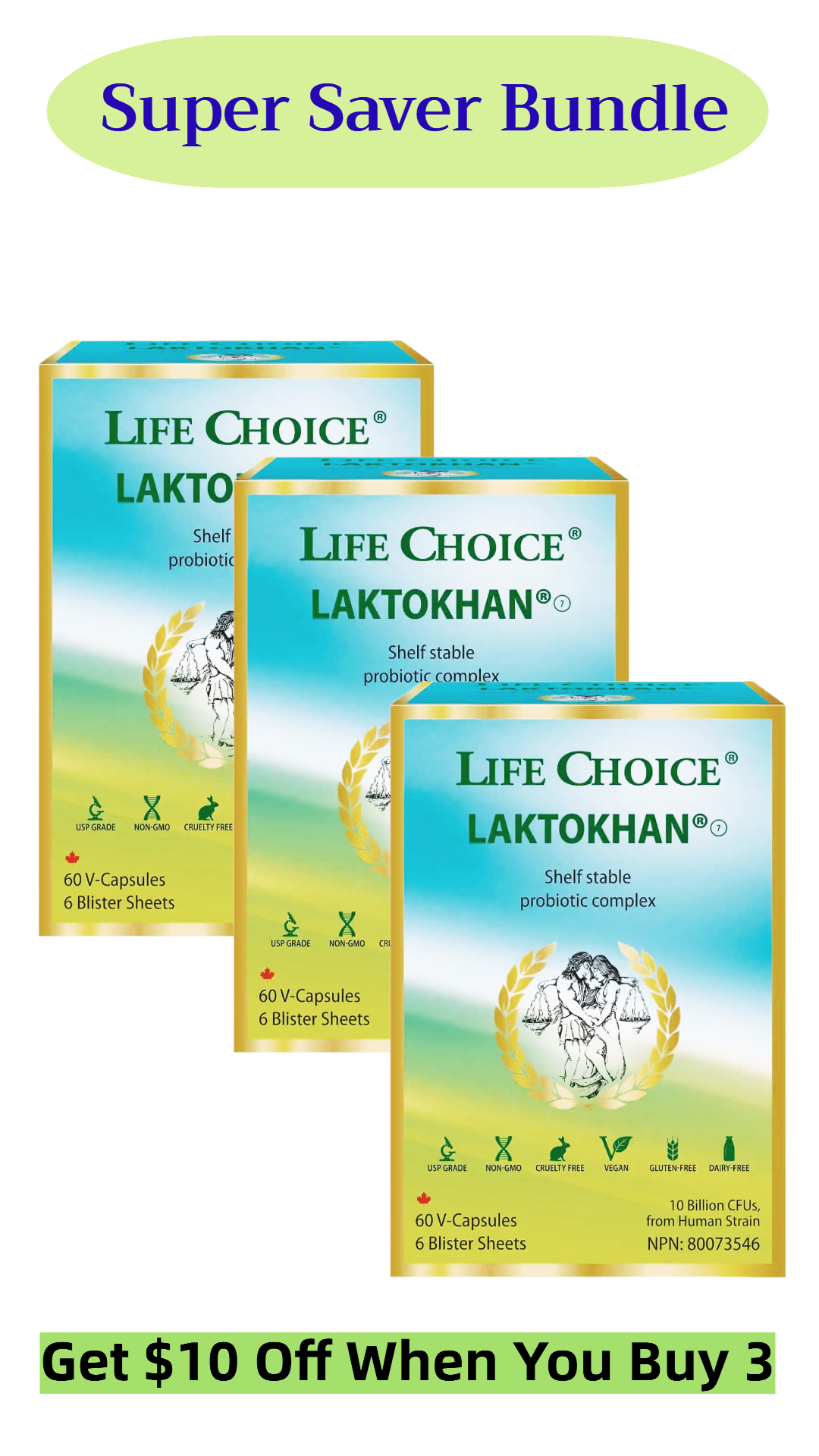 Life Choice Laktokhan Probiotic Complex