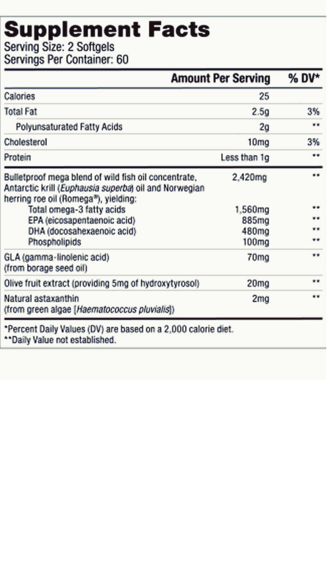 Bulletproof Omega Krill Complex (120 Softgels)