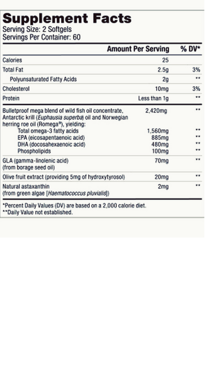 Bulletproof Omega Krill Complex (120 Softgels)