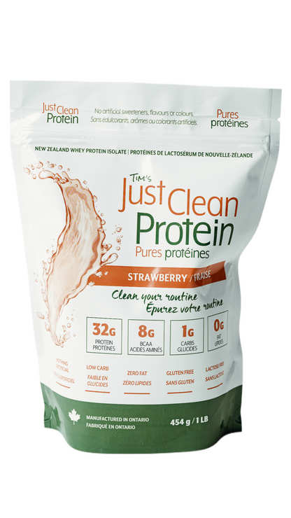 Just Clean New Zealand Grass-Fed Whey Protein 454g/1lb