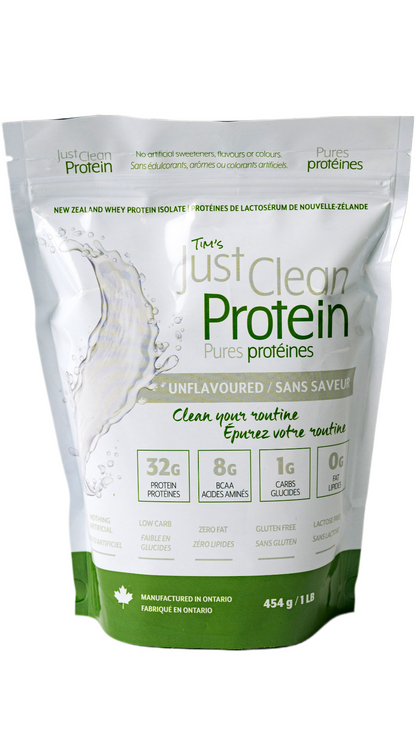 Just Clean New Zealand Grass-Fed Whey Protein 454g/1lb
