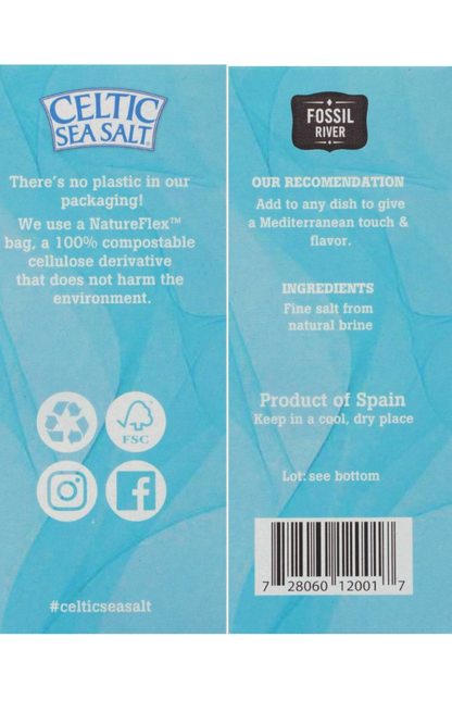 Celtic Sea Salt Fine River Salt, 300g