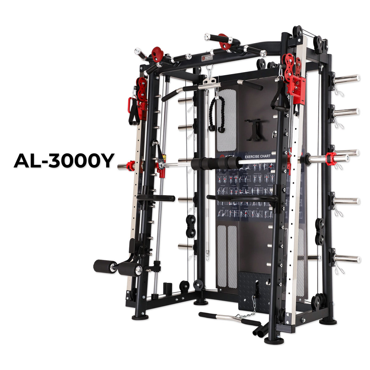 Cambo—Multi-Function Smith Machine 2000LB AL-3000Y+Bench+Accessories