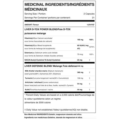 ALLMAX NUTRITION D-TOX PARA EL HÍGADO 21 PORCIONES 