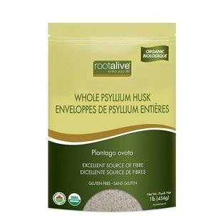 Rootalive Organic Psyllium Husk  454g/1lb