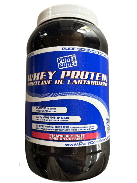 Pure Core Whey Protein (Strawberry), (2lb)