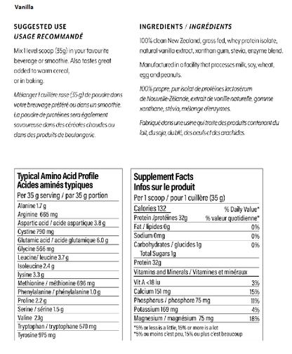 Just Clean New Zealand Grass-Fed Whey Protein 908g/2lb