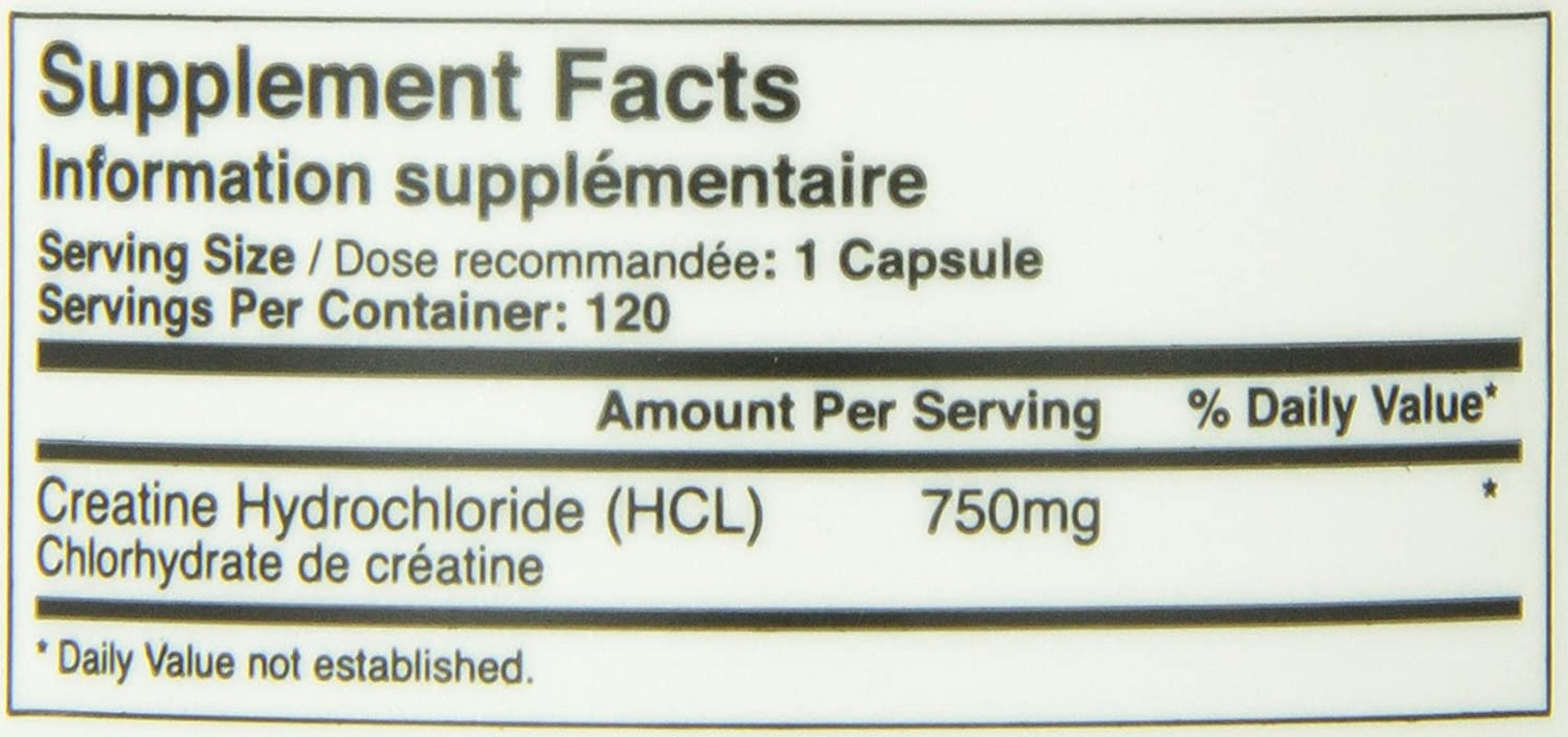 Tested Nutrition Essentials Hcl Pure Creatine Hydrochloride, 120 caps